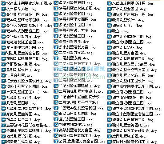 新农村住宅别墅设计图纸大全 农村别墅果图 1000套 CAD建筑图纸