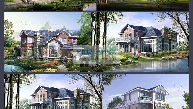 新农村住宅别墅设计图纸大全 农村别墅果图 1000套 CAD建筑图纸