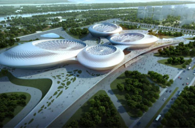 江苏大剧院本月封顶 荷叶水滴造型散发"南京味"-BIM建筑网