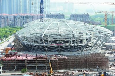 江苏大剧院本月封顶 荷叶水滴造型散发"南京味"