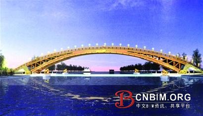 世界最大跨度木拱桥在胥口开建