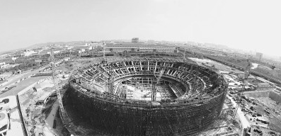 湖北省首个应用BIM技术体育建筑——“旋风球场”明年启用