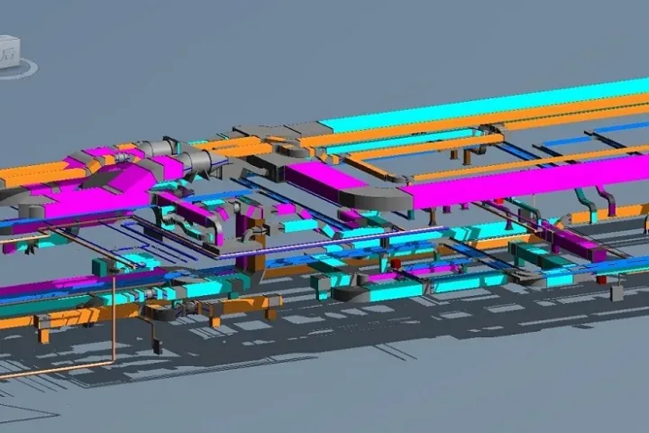 中铁隆BIM技术助力西安地铁五号线设计