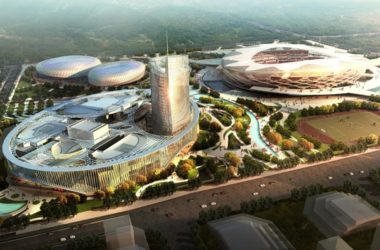 山东枣庄文体中心-BIM建筑网