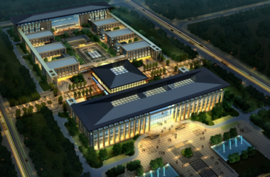 西咸新区沣东新城管委会政务中心设计方案-BIM建筑网