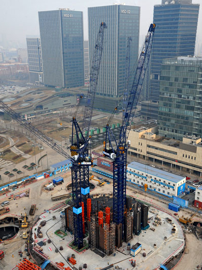 天津滨海第一高楼 60天地下室封顶