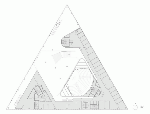 三角形的新地标 南丹麦大学科灵校区大楼