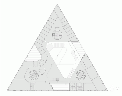 三角形的新地标 南丹麦大学科灵校区大楼