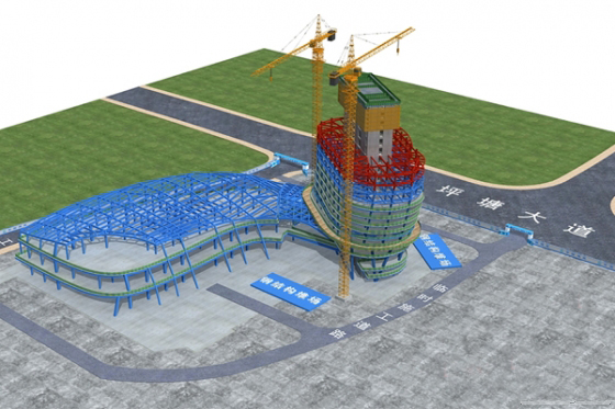 BIM助力湘江欢乐城项目朗豪度假酒店核心筒顺利封顶