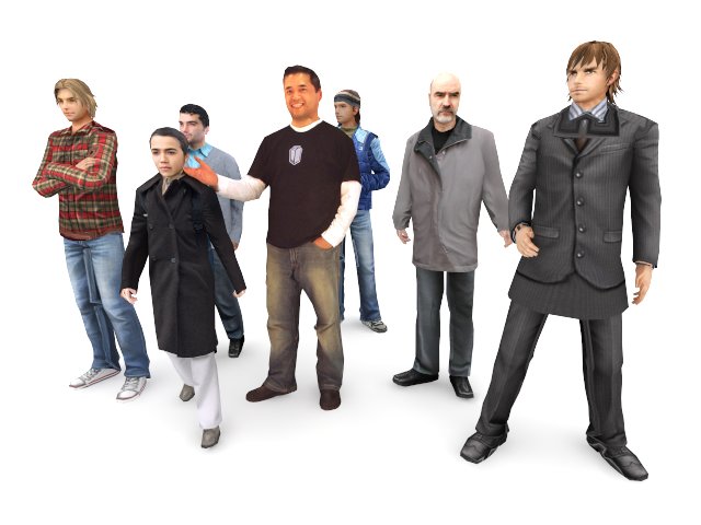 SketchUp三维人物模型大全，组件库