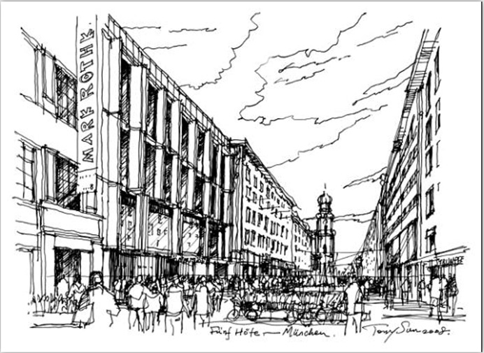 大量建筑手绘资料合集，包含手绘名家