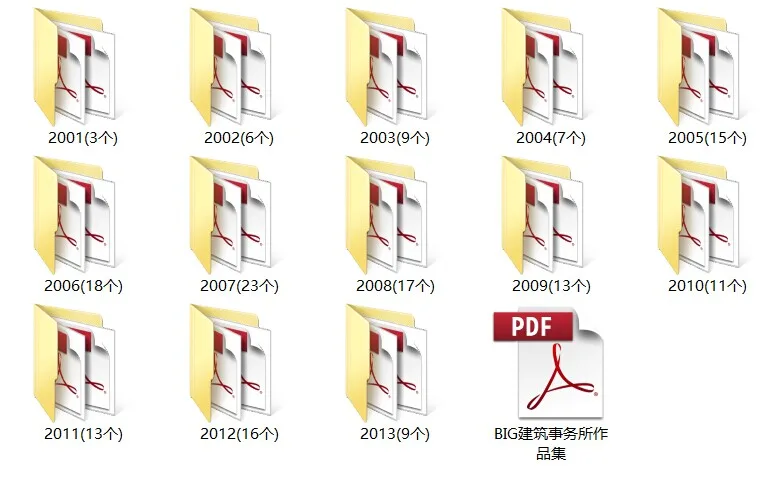 BIG建筑设计事务所161个项目，高清设计文本打包