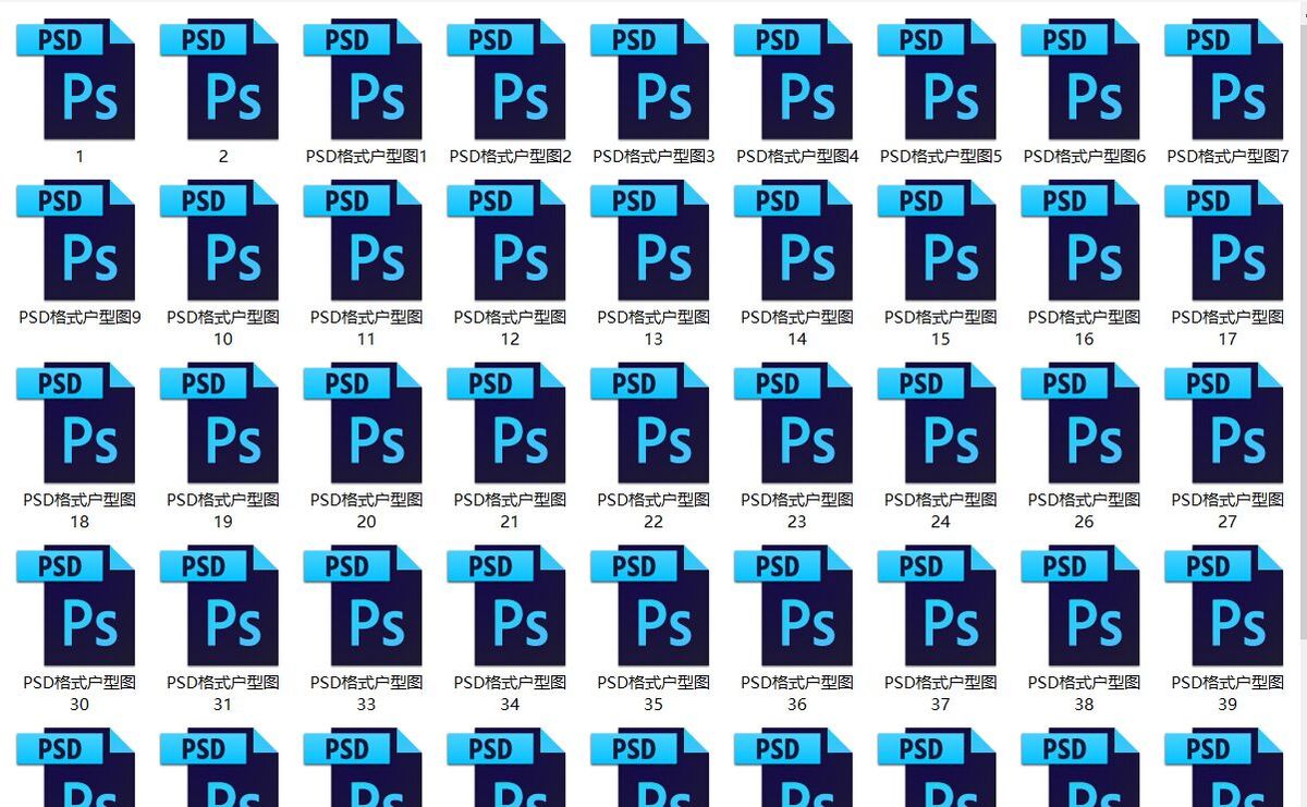 建筑方案户型设计彩图(彩平)合集，PSD分层素材打包