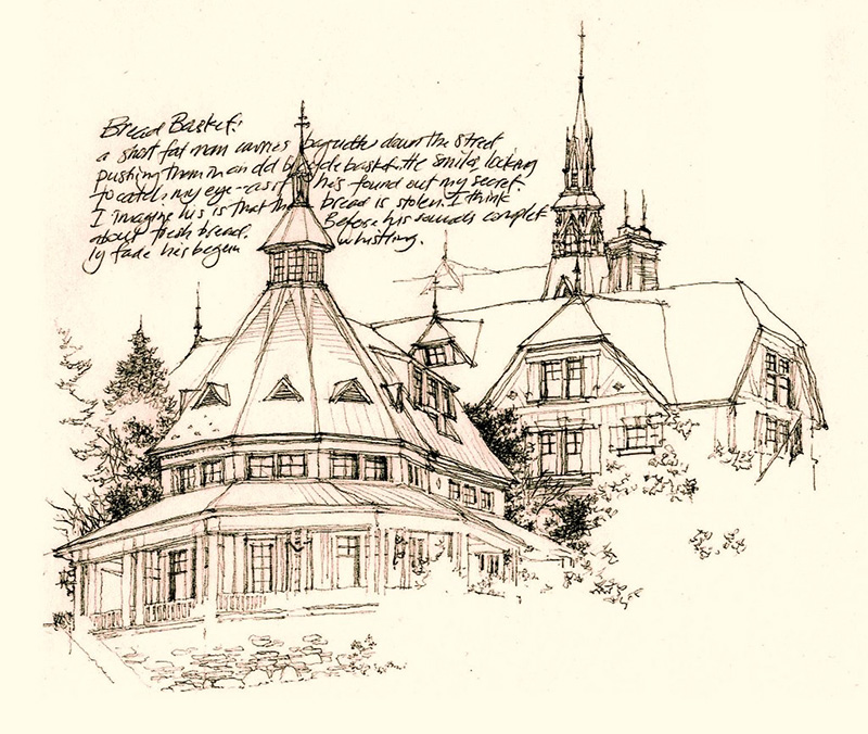 国外建筑师线稿1000张下打包，手绘精品