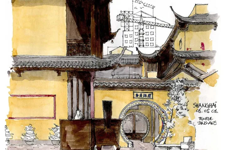 国外建筑师线稿1000张下打包，手绘精品