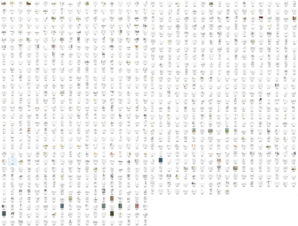 国外建筑师线稿1000张下打包，手绘精品