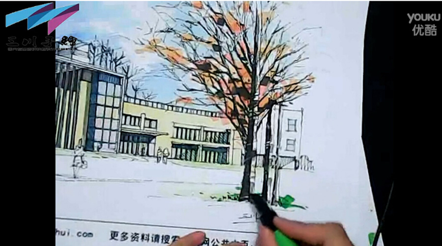 三川手绘网络课堂打包下载，快题提高