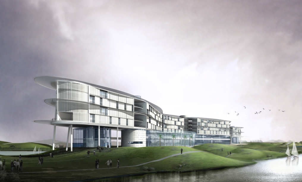 广州国际生物岛酒店建筑设计（含方案文本、CAD、设计说明）