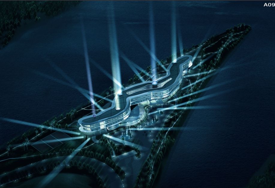 广州国际生物岛酒店建筑（含方案文本、CAD、设计说明）