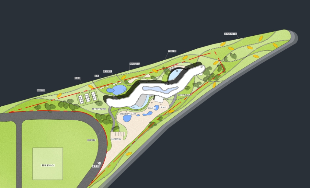 广州国际生物岛酒店建筑（含方案文本、CAD、设计说明）
