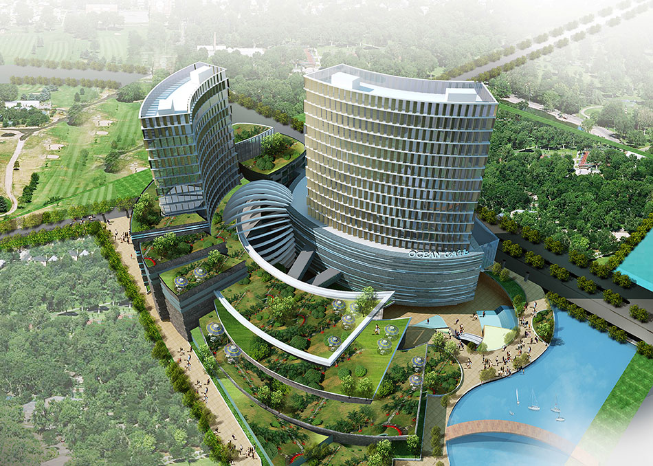 杭州万邦蓝祥购物中心建筑设计方案文本