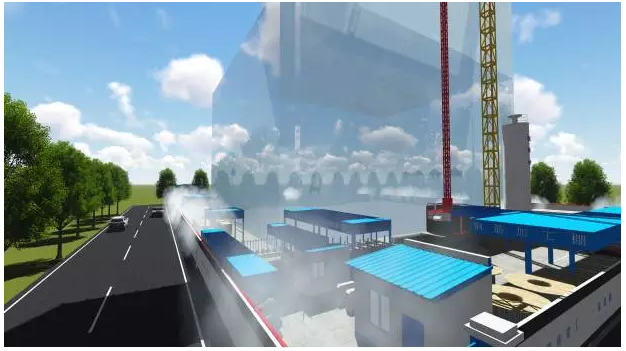 东帆国际大厦BIM工作站之绿色施工