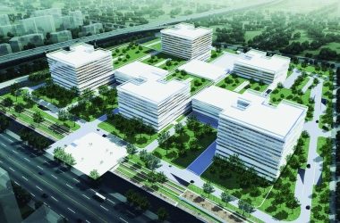 BIM技术助力浦口新城医疗中心一期工程封顶-BIM建筑网