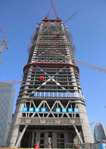 “中国尊”结构突破200米 创造2项世界之最12项中国之最