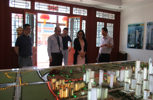 商务部投资促进局领导莅临建谊集团参观考察