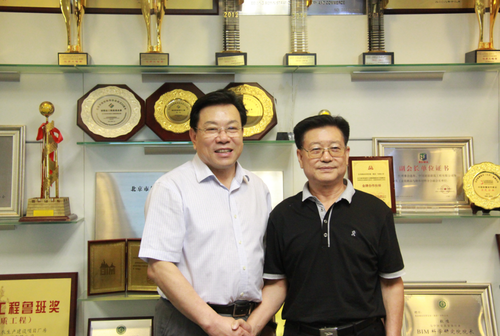 北京民营经济发展促进会领导考察北京建谊集团