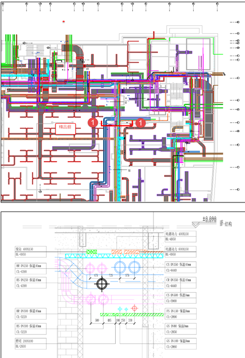 万科广场BIM模型全套文件，地下管综+地上管综+成本控制
