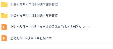 万科广场BIM模型全套文件，地下管综+地上管综+成本控制