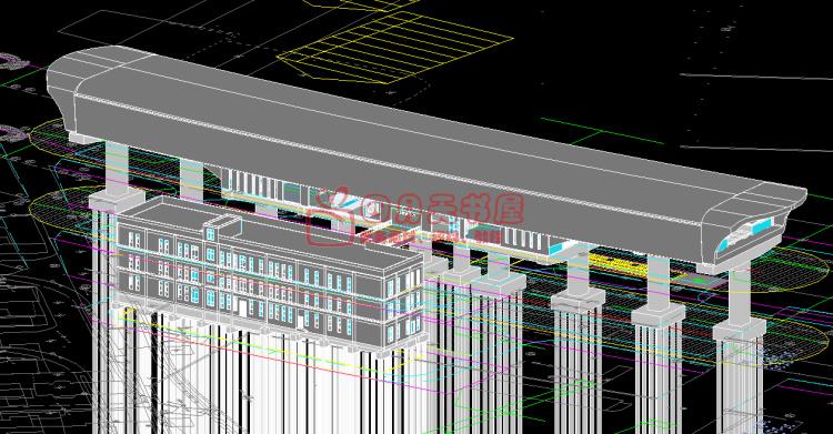 地铁站BIM项目revit模型 建筑结构土建机电设计设备管线综合REVIT地铁模型