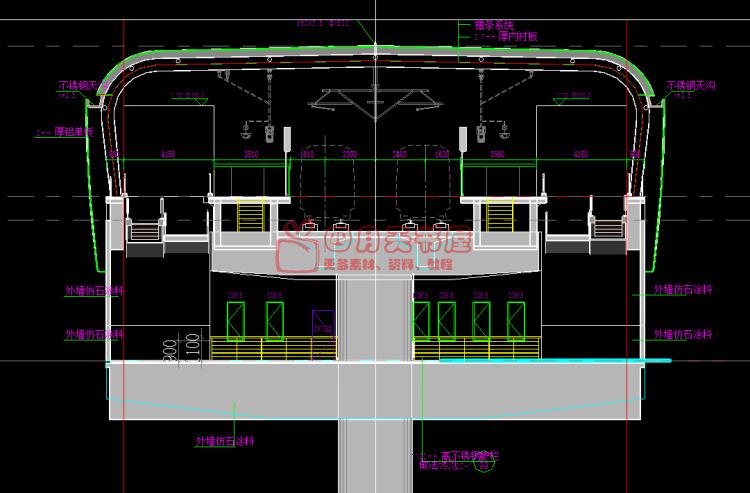 地铁站BIM项目revit模型 建筑结构土建机电设计设备管线综合REVIT地铁模型