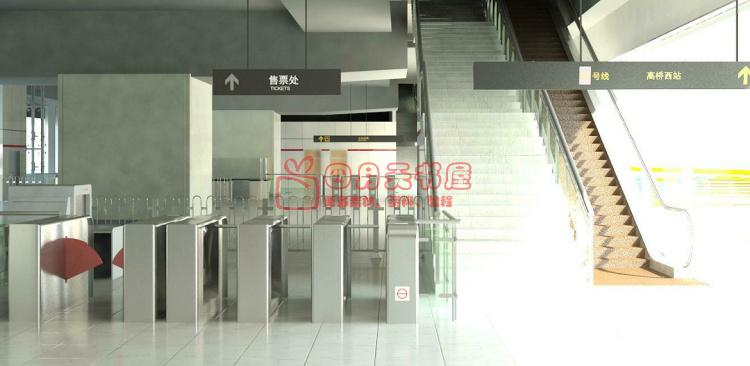 地铁站BIM项目revit模型 建筑结构土建机电设计设备管线综合REVIT地铁模型