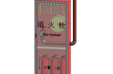 消火栓箱族、消防箱族、灭火器族，BIM参数化自适应Revit族-BIM建筑网