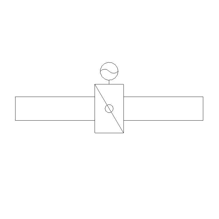 电动蝶阀族，法兰式，BIM参数化自适应Revit族