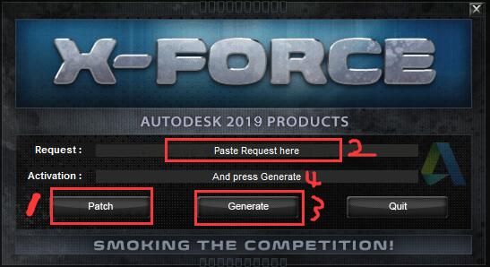 Autodesk2019全系列注册机，适合Revit2019/Navisworks2019/CAD2019等注册激活 X-FORCE免费绿色(附序列号+使用教程) 32/64位