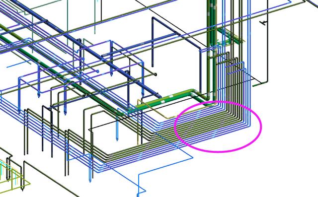 管线这样设置，在管线综合的时候特别有范儿