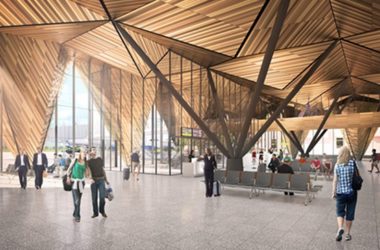 BIM|“十二建筑师事务所”公布西伯利亚帐蓬形屋顶机场方案-BIM建筑网