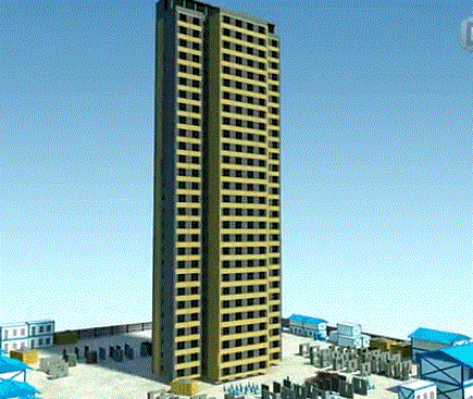 装配式|BIAD IBC大连万科城项目装配式实验楼施工全流程BIM演示