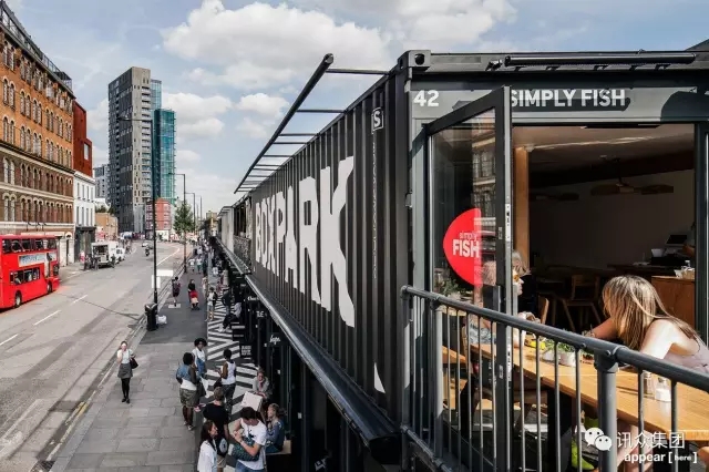 装配式|集装箱建筑——「箱的世界」伦敦 BOX PARK