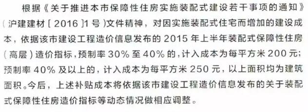 装配式|上海市装配式建筑相关政策10问10答