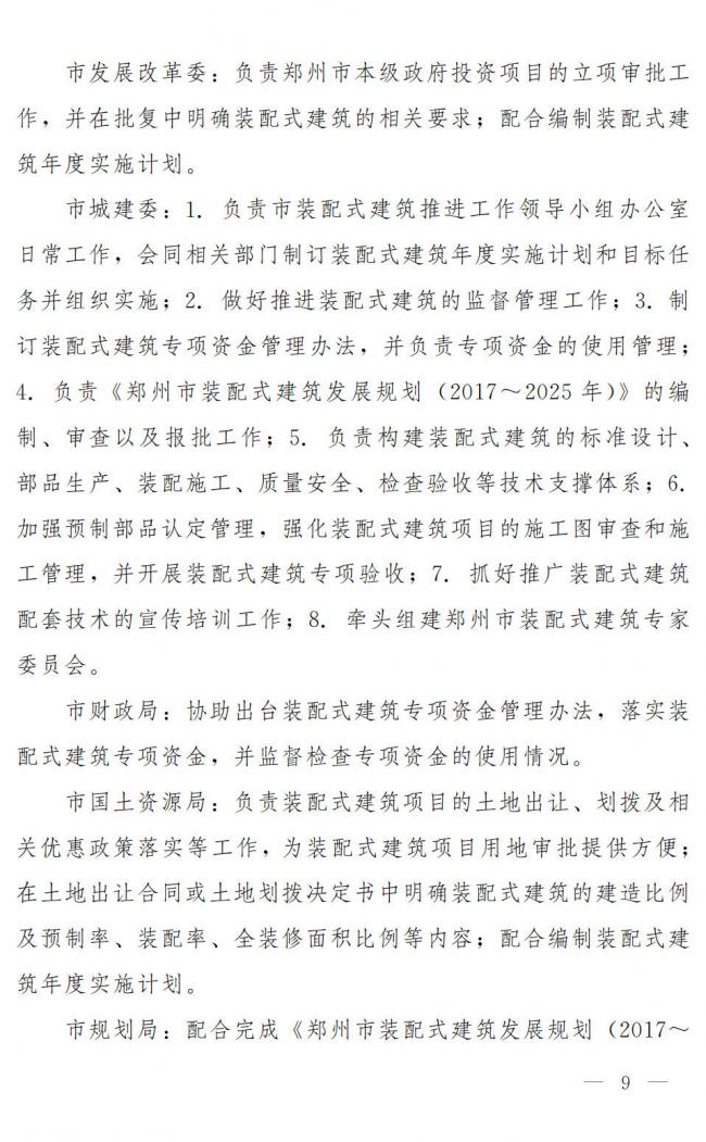 装配式|郑州市人民政府 关于大力推进装配式建筑发展的实施意见