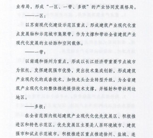 装配式|江苏省住建厅发布《江苏省“十三五”建筑产业现代化发展规划》