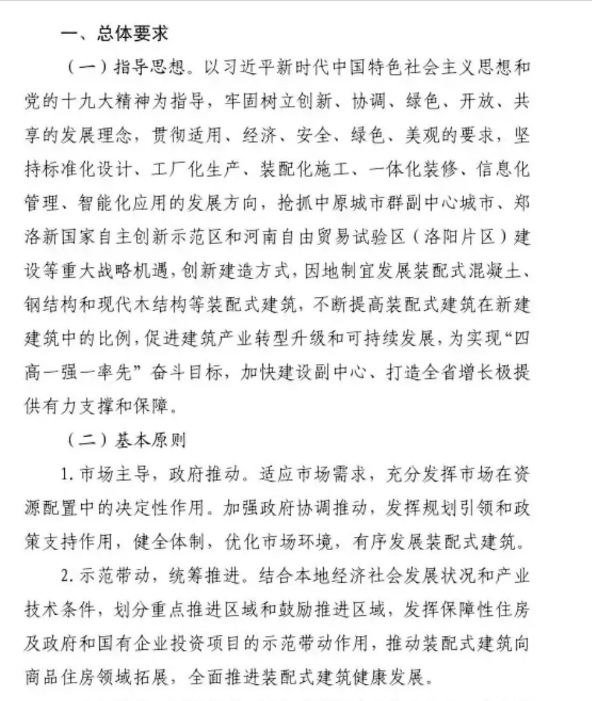 装配式|河南洛阳市发文：大力发展可不受天气管控停工限制，采用装配式建筑的施工项目！