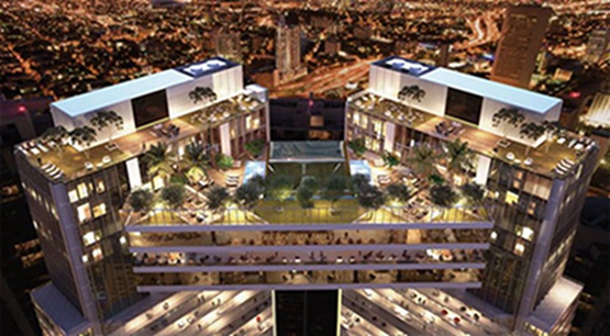 BIM|拉菲尔·维诺利在迈阿密设计楔形桥接住宅楼