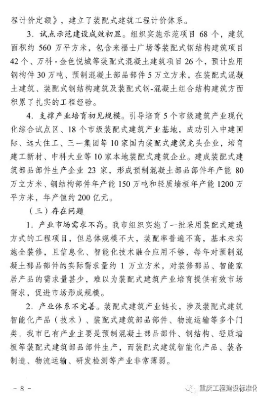 装配式|重庆市装配式建筑产业发展规划（2018—2025年）