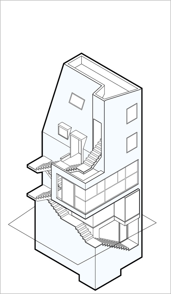 BIM建筑|韩国芒源洞“窄居” / Boundaries architects