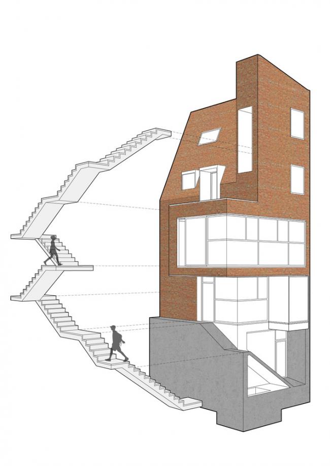 BIM建筑|韩国芒源洞“窄居” / Boundaries architects